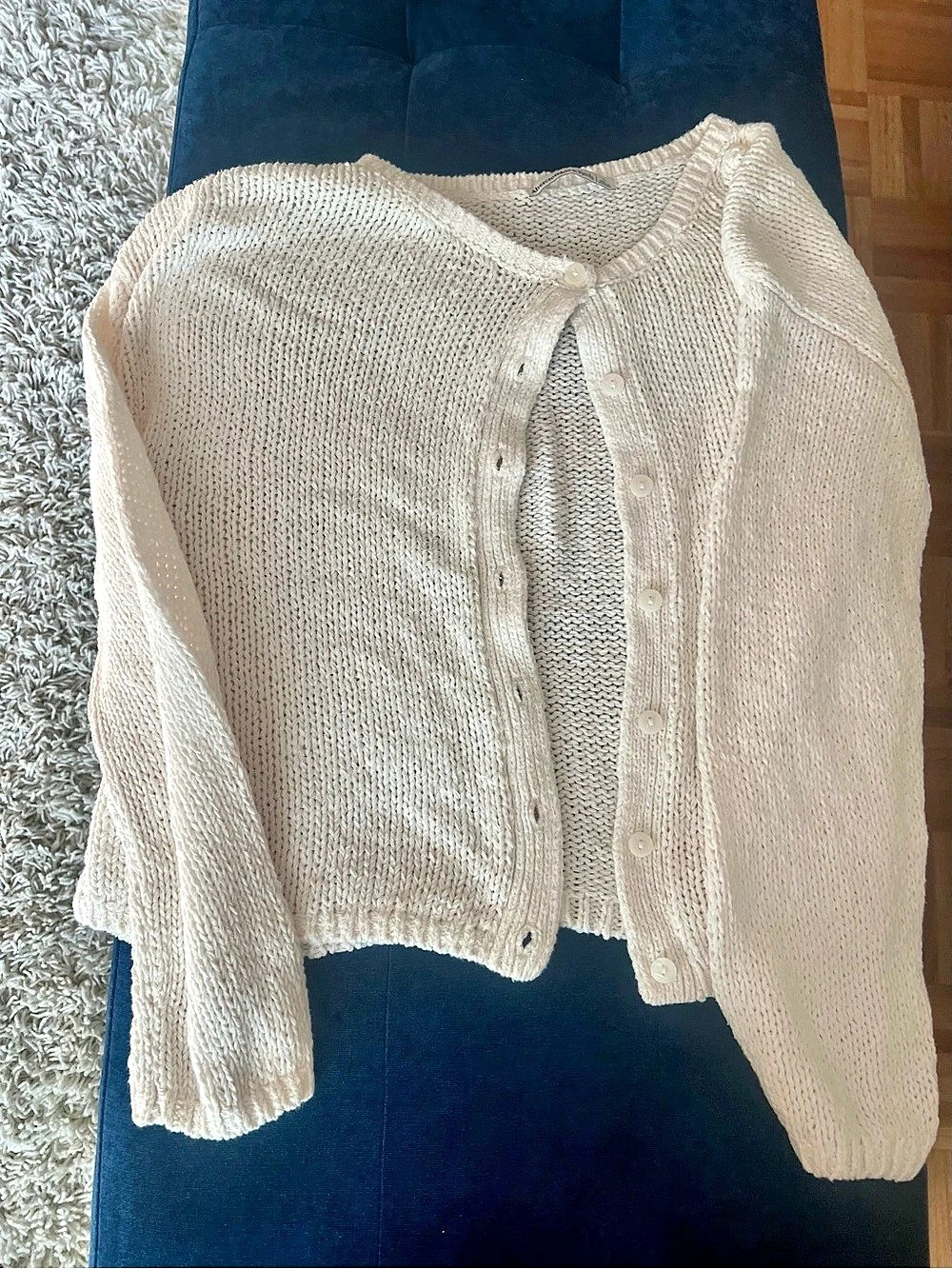 Abercrombie Cream Knit Cardigan Like New